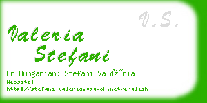 valeria stefani business card